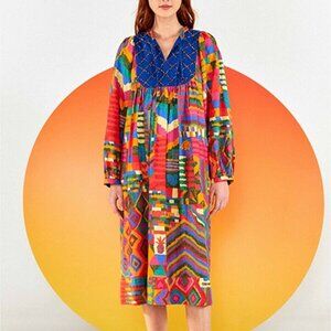 Farm Rio Summer Patches Tunic Dress